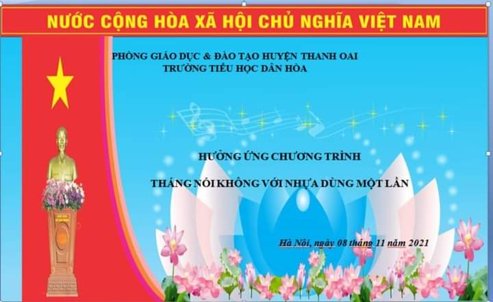 Hưởng ứng chương trình "Tháng nói không với nhựa dùng một lần"