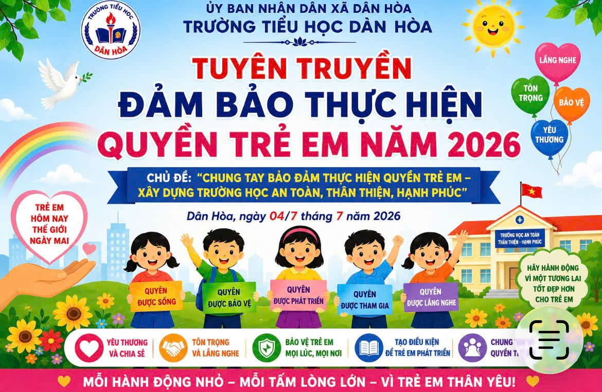 TRUYỀN ĐẢM BẢO THỰC HIỆN QUYỀN TRẺ EM NĂM 2026